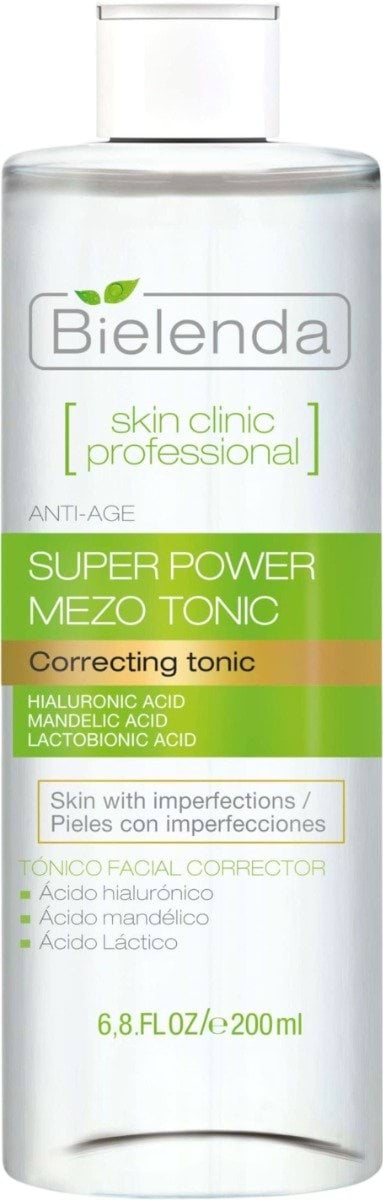 Тонік для обличчя Bielenda Skin Сlinic Рrofessional з мигдальною та лактобіоновою кислотою 200 мл