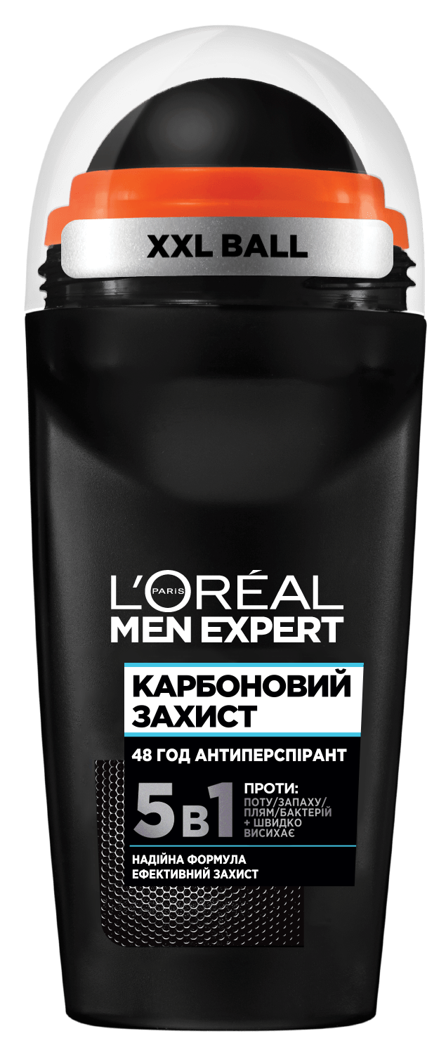 Кульковий Дезодорант-Антиперспірант L'Oréal Paris Men Expert Карбоновий Захист Для чоловіків, 50 мл