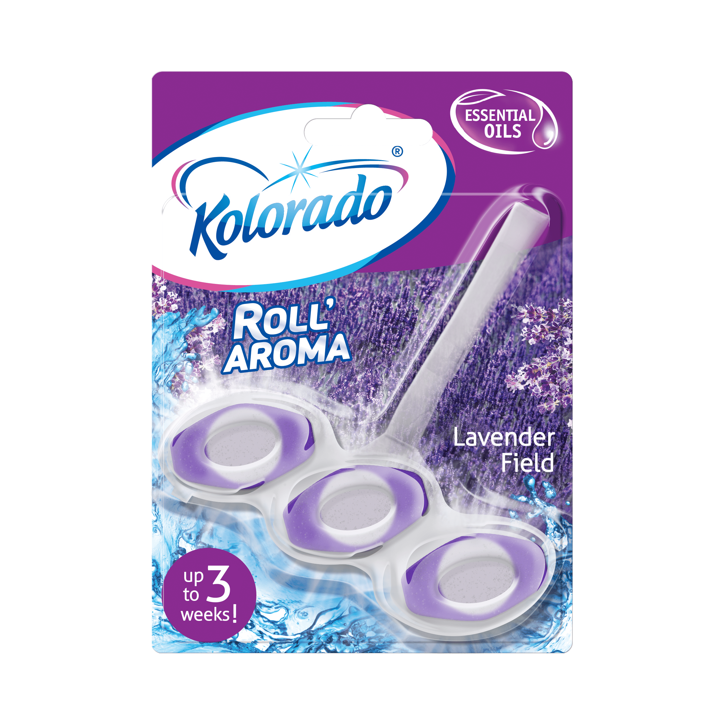 Блок для чищення унітазу Kolorado Roll Aroma Lavender Field, 51 г