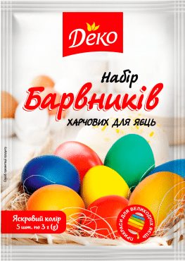 Деко Набір барвників 5 кольорів, 1 набір