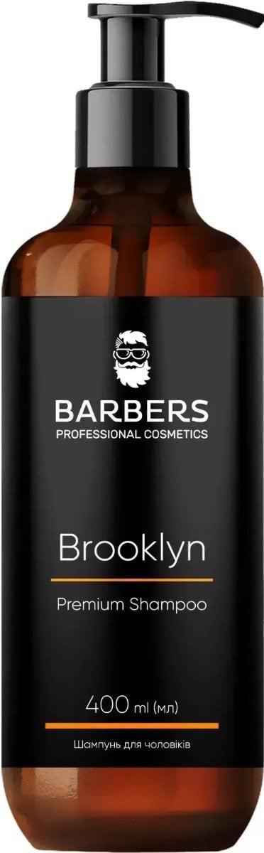 Шампунь для чоловіків Barbers Brooklyn проти лупи 400 мл