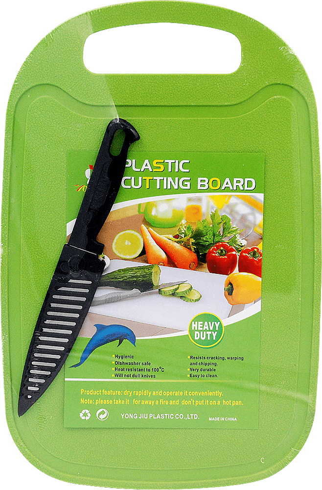 Набор кухонный: доска разделочная и нож, 1шт