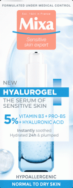 Увлажняющая сыворотка Mixa Hyalurogel для чувствительной кожи 30 мл.