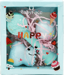 Набор подарочный Ruby Face (двусторонняя щетка+щетка осьминог+спонж д/лицо), 1шт