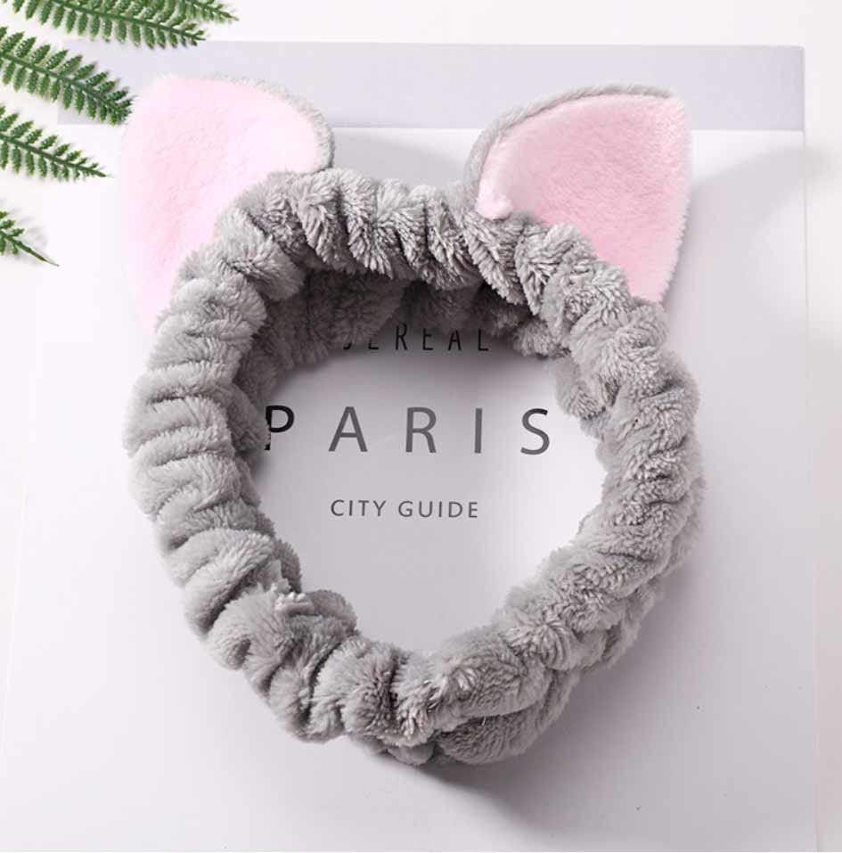 Пов'язка на голову косметична з вушками, 1 шт