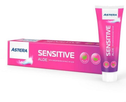Зубная паста Astera Sensitive с экстрактом алоэ, 110 г