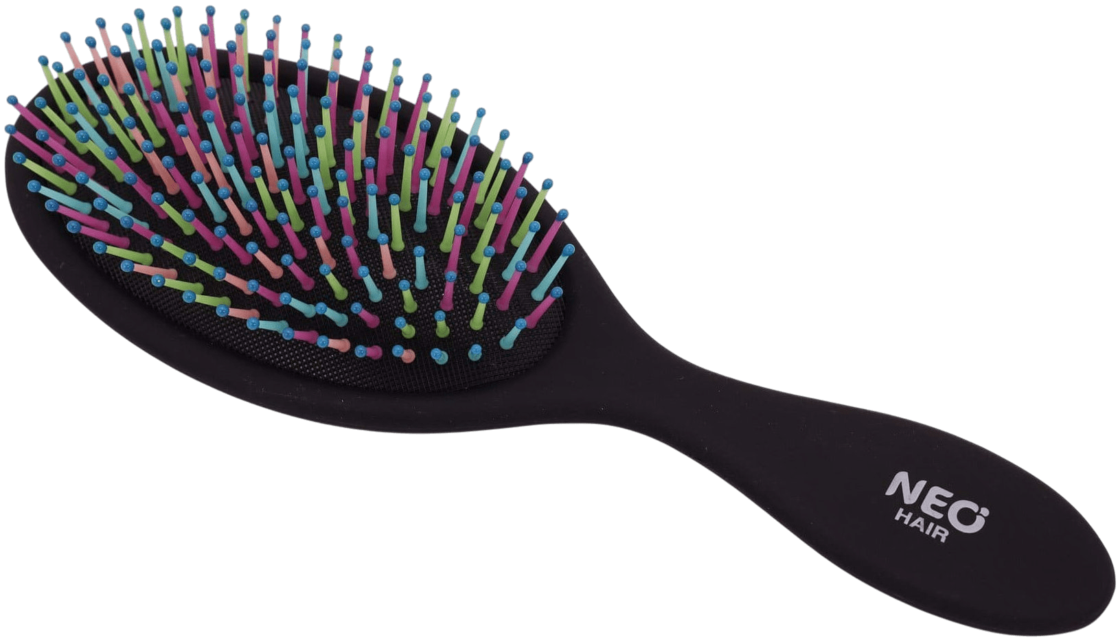 Щітка масажна NEO hair овальна з різнокольоровою щетиною