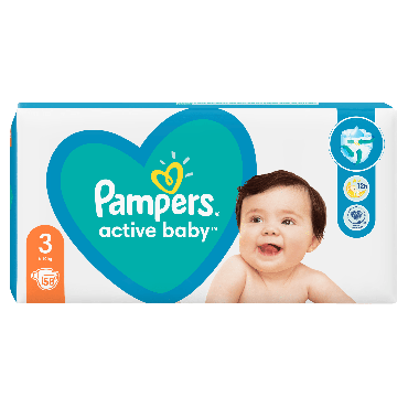 Pampers Active Baby підгузки Розмір 3 (6-10 кг) 58 шт фото 3