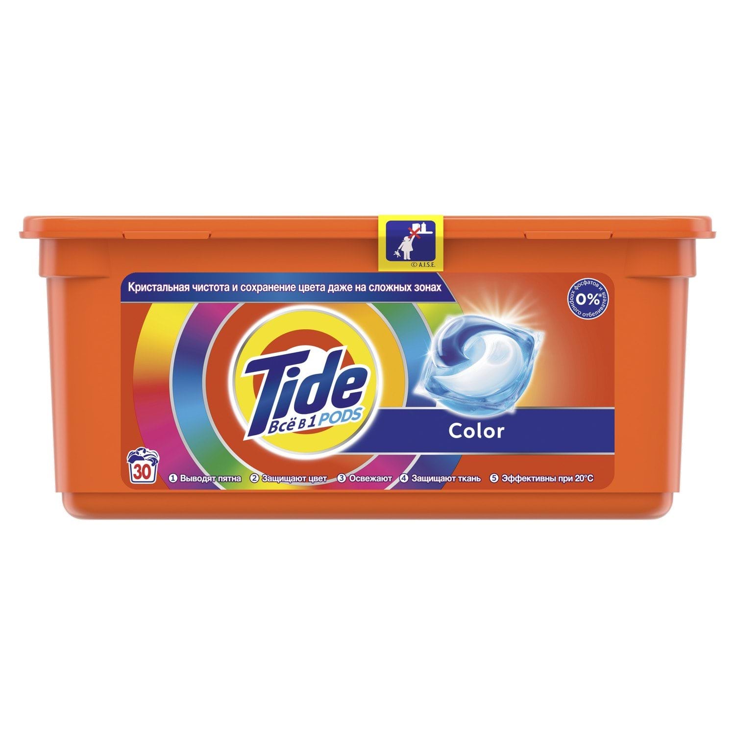 Каспули для прання Tide Pods Все-в-1 Color, 30 шт, 