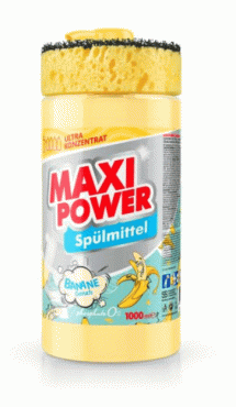 Maxi Power средство д / мытья посуды Банан, 1л
