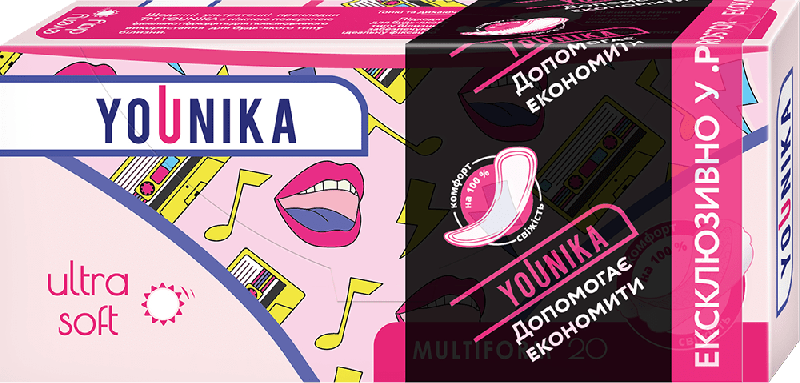 Прокладка ежедневная YOUNIKA Classic Soft Multiform, 20 шт. - купить по ...