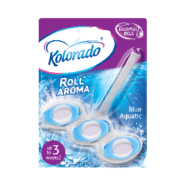 Блок для чищення унітазу Kolorado Roll Aroma Blue Aquatic, 51 г