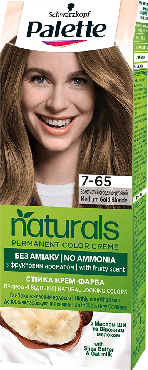 Крем-краска для волос Palette № 7-65 стойкая Золотистый средне-русый