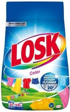 Пральний порошок Losk Color автомат 32 цикли прання 4.8 кг
