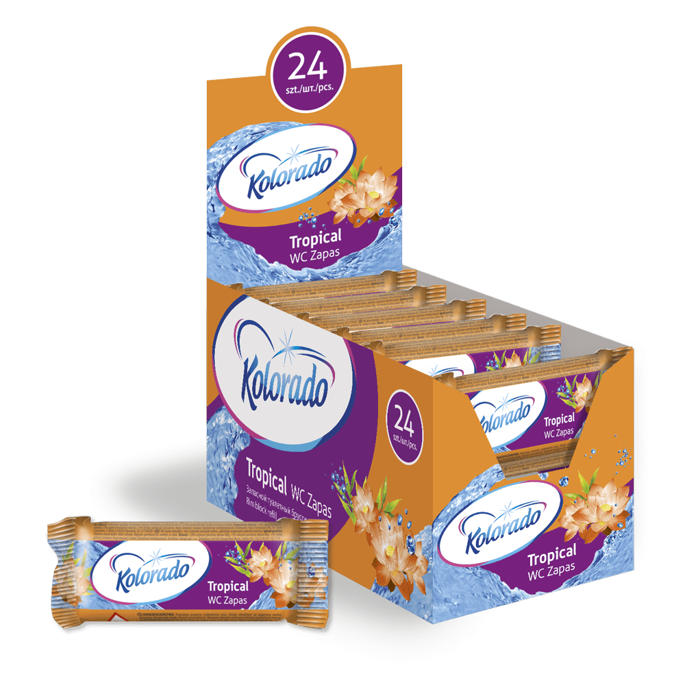 Змінний блок для туалету Kolorado WC Fresh Тропіки, 40 г