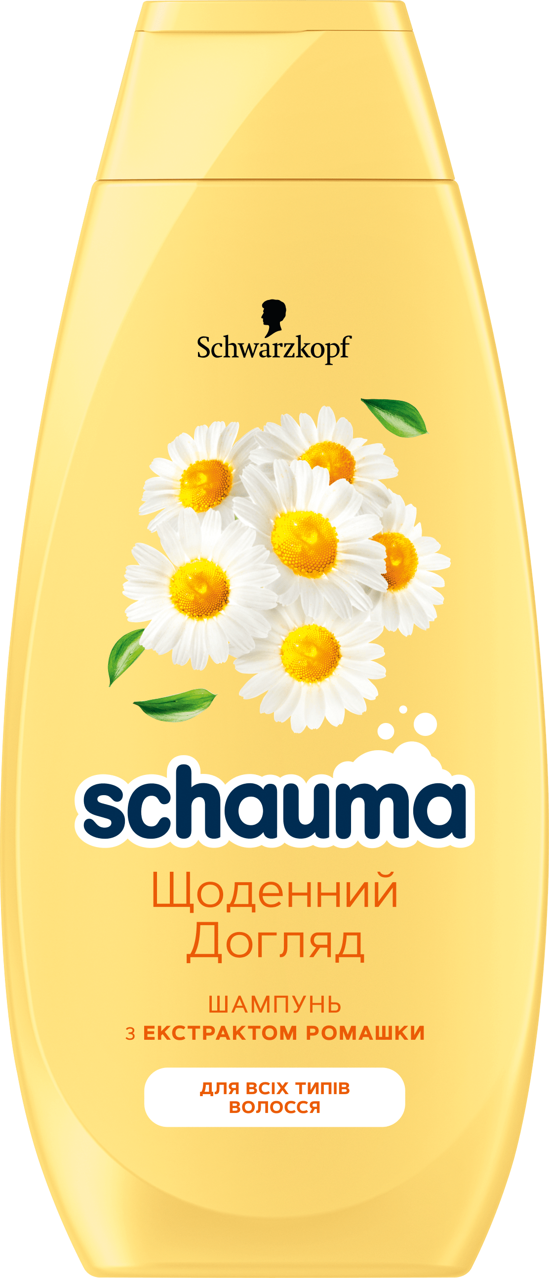 Шампунь SCHAUMA Ежедневный уход с экстрактом ромашки для всех типов волос 400 мл