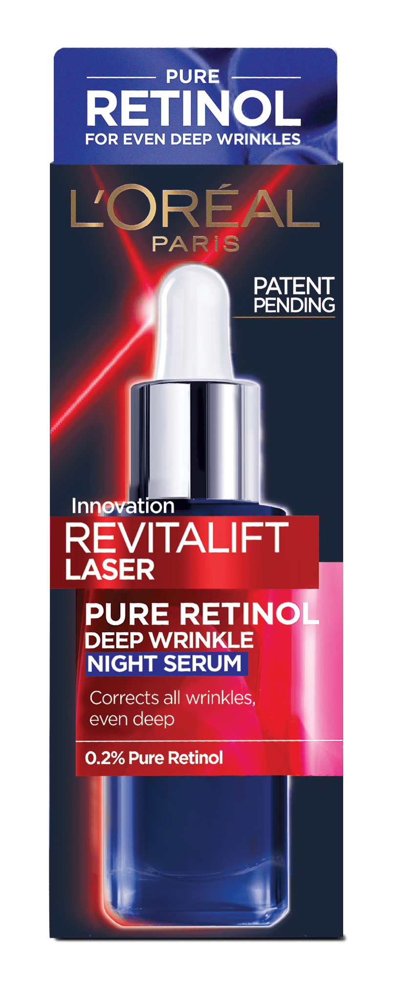 Нічна сироватка L'Oreal Paris Revitalift Laser з ретинолом для шкіри обличчя проти глибоких зморшок, 30 мл