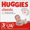 Huggies подгузники Classic-3 4-9 кг 58 шт