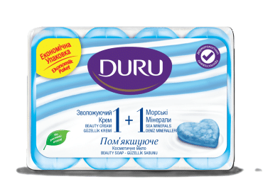 Крем-мыло Duru Soft Sensations Морские минералы, 4*80 г