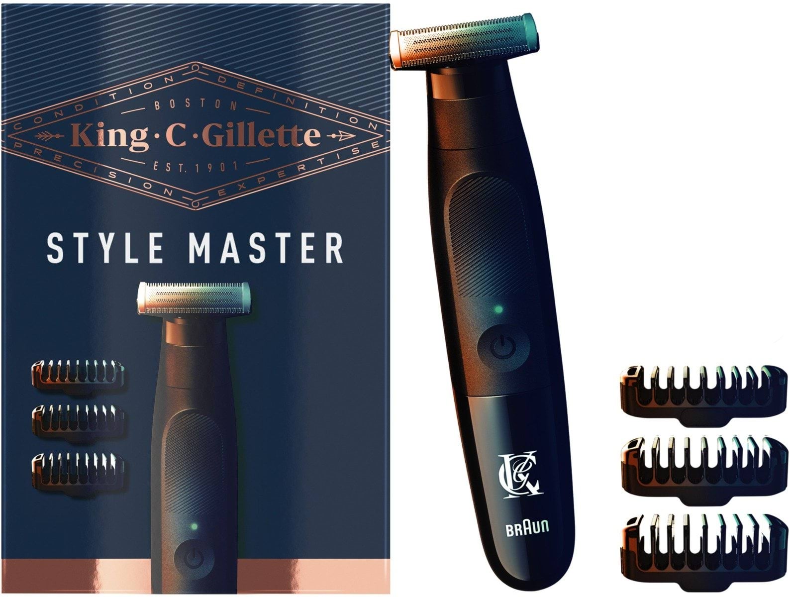 Електричний тример для бороди Gillette King C Style Master, 1 шт