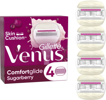 Сменные картриджи для бритья женские Venus Comfortglide Olay Sugarberry, 4 шт