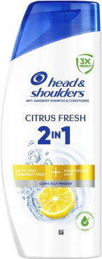 Шампунь против перхоти Head & Shoulders цитрусовая свежесть 2-в-1, 625 мл