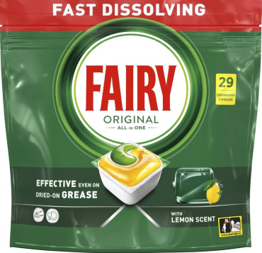 Капсулы для посудомоечных машин Fairy Original Все-в-1 29 шт