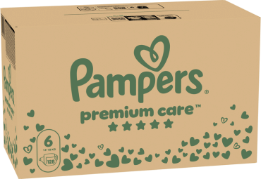Подгузники Pampers Premium Care Размер 6 (13-18 кг), 128 шт. фото 1
