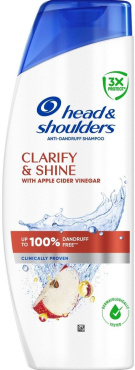 Шампунь против перхоти Head & Shoulders очистка и блеск 400 мл