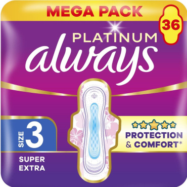 Гигиенические прокладки Always Platinum Super Extra (Размер 3) 36 шт