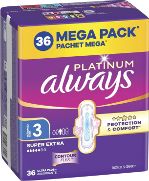 Гигиенические прокладки Always Platinum Super Extra (Размер 3) 36 шт фото 1