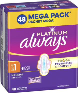 Гигиенические прокладки Always Platinum Normal (Размер 1) 48 шт фото 1