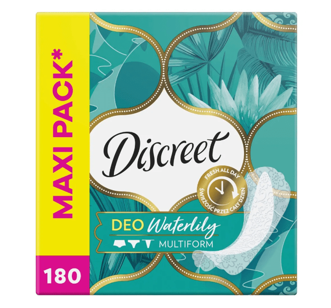 Прокладки ежедневные Discreet Waterlily Multiform Normal, 180 шт.