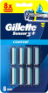 Gillette Sensor3 Плюс Комфорт сменные кассеты 8шт, 3леза фото 1