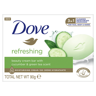 Dove крем-мило Дотик свіжості, 90г фото 1