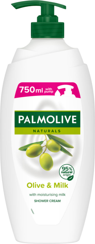 Гель-крем для душу Palmolive Naturals з екстрактом оливи та зволожувальним молочком 750 мл