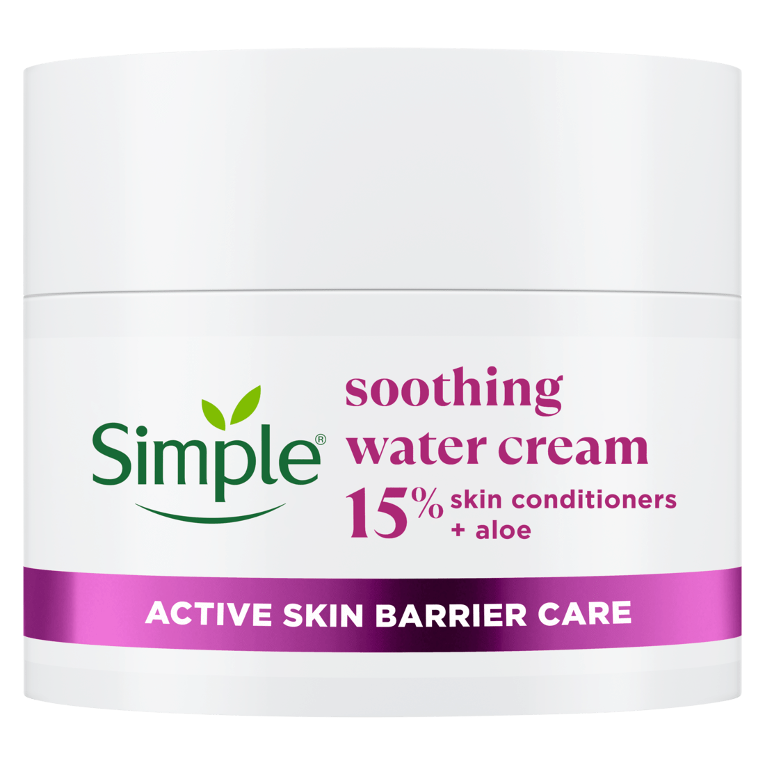 Крем для обличчя Simple заспокійливий з алое та кондиціонерами active skin barrier care 50 мл