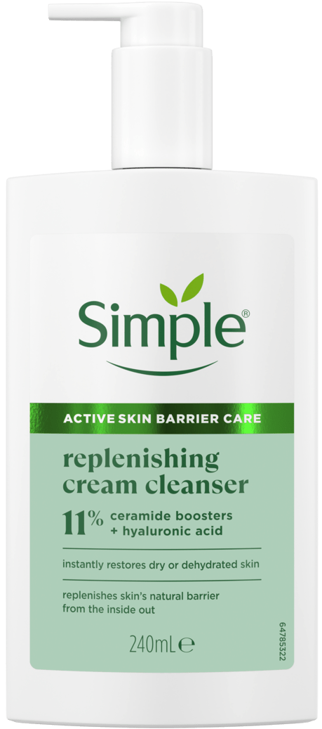 Крем для умывания Simple Active Skin Barrier Care восстанавливающий с керамидами, гиалуроновой кислотой 240 мл