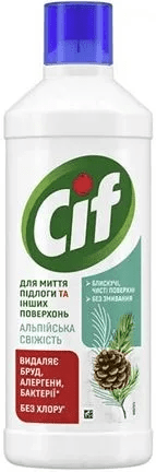 Засіб для чищення підлоги та стін Cif Альпійська свіжість 1.1л. (8721201974717)