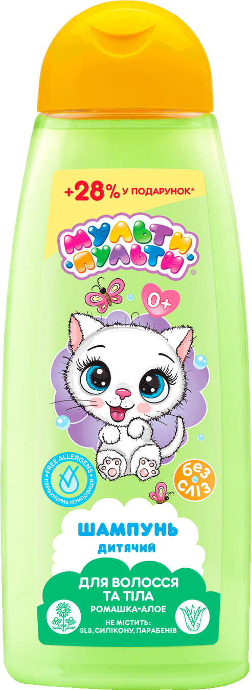 Шампунь детский Мульти-Пульты от 0 лет ромашка-алоэ, 430 г