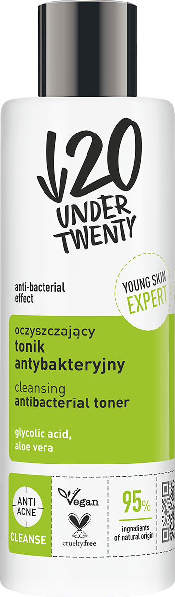 Тонік для обличчя Under Twenty з антибактеріальним ефектом, 200 мл