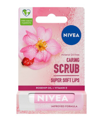 Скраб-бальзам для губ Nivea с маслом шиповника, 4.8 г