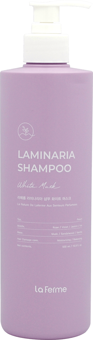 Шампунь для волос La Ferme Laminaria для чувствительной кожи головы White Musk, 500 мл