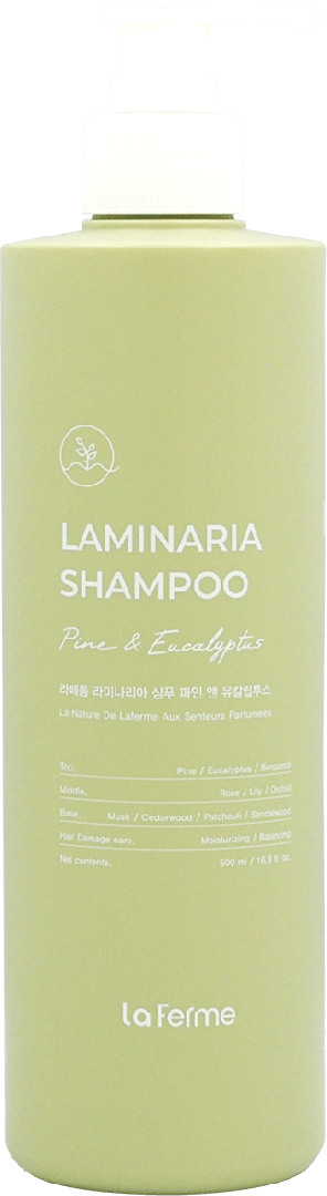 Шампунь для волос La Ferme Laminaria восстанавливающий Pine & Eucalyptus, 500 мл