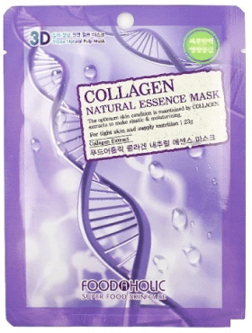 Маска для лица тканевая Food a Holic Natural Essence Mask Collagen с коллагеном 23 мл