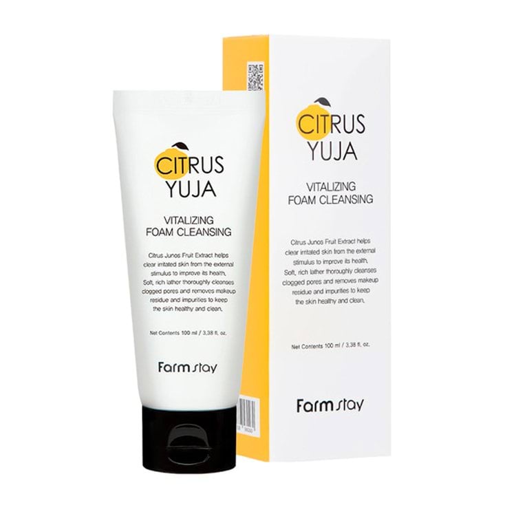 Пенка для умывания FarmStay с экстрактом юдзу Citrus Yuja, 100мл