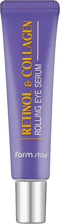 Сироватка-ролер Farmstay Retinol & Collagen Rolling Eyeserum для шкіри навколо очей 25 мл