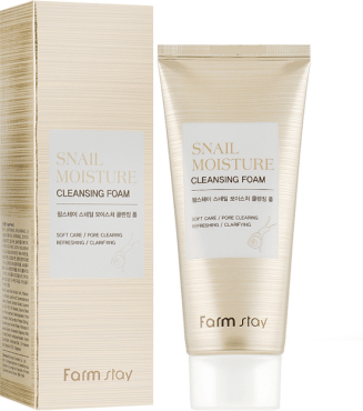Пінка для вмивання FarmStay зволожуюча з муцином равлики 100 мл фото 1