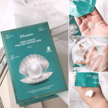 Маска ткань для лица JM Solution трехшаговая увлажняющая Marine Luminous Pearl, 1,5/30/1,5мл фото 1