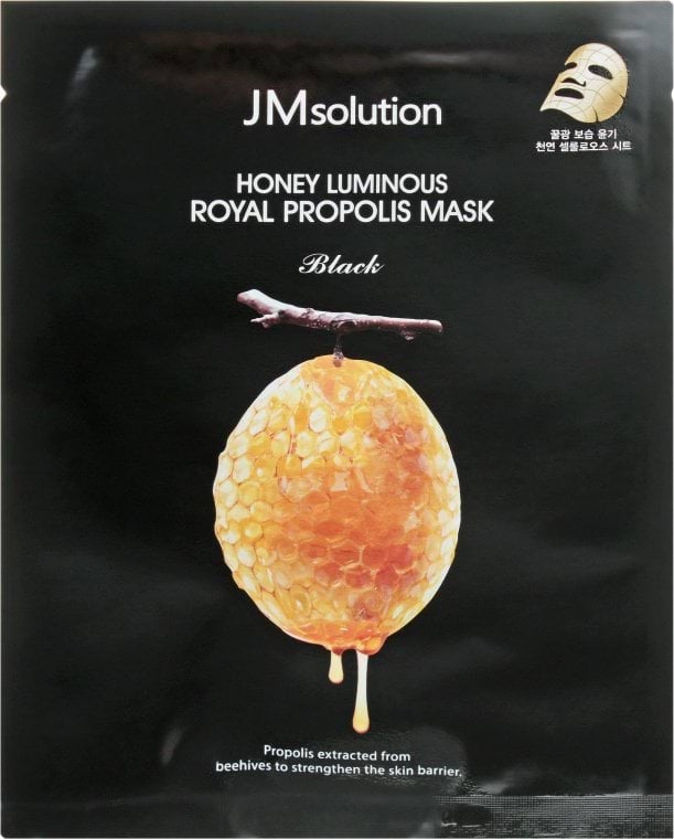 Маска для обличчя JM Solution Honey Luminous Royal Propolis Mask тканинна з екстрактом прополісу 30 г